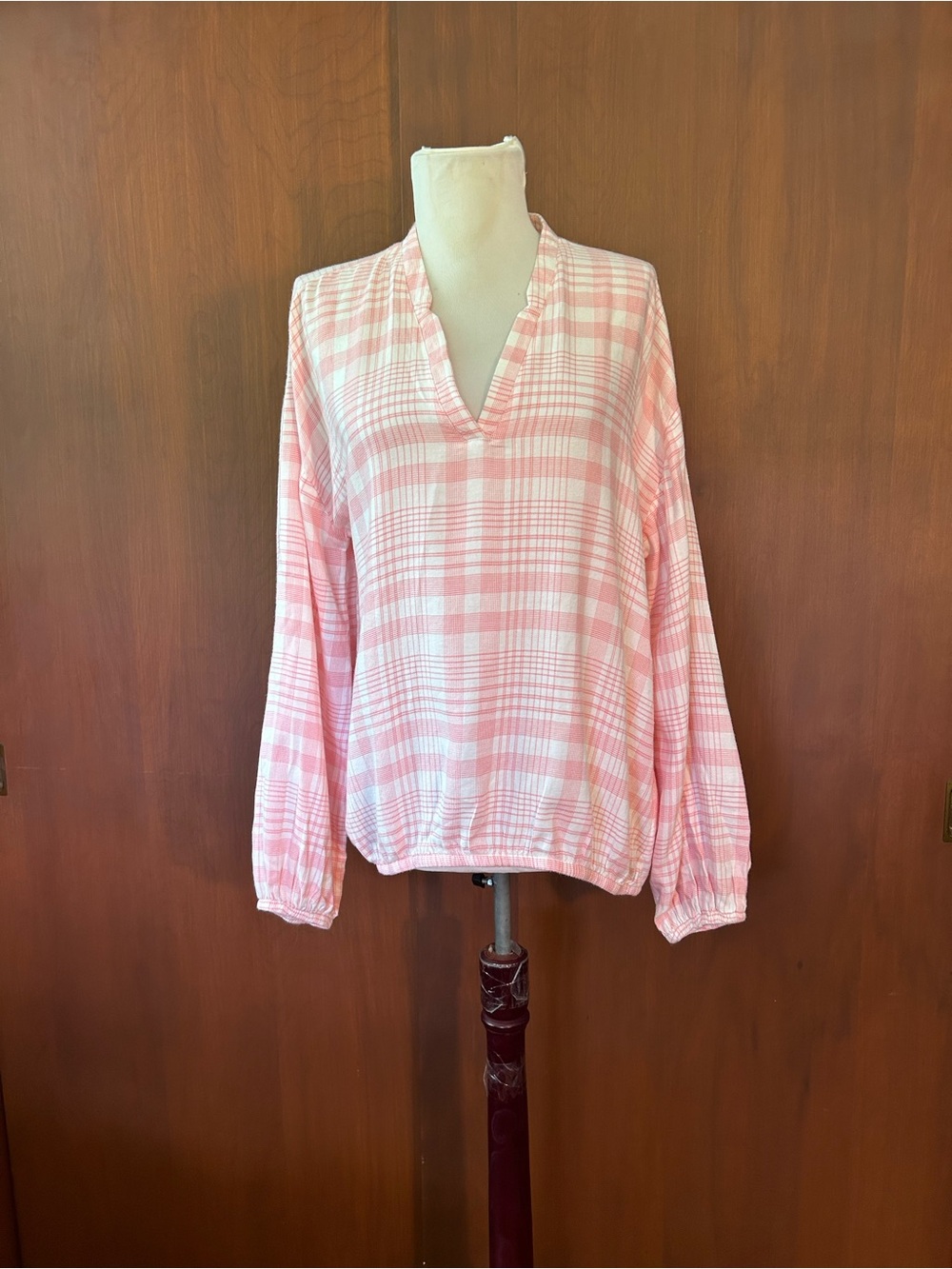 Carve Designs Pink Plaid shirt